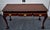 Chippendale Mahogany Writing Console Table Vintage 3 Drawer Ball Claw Foot Sofa For Sale - Image 10 of 15