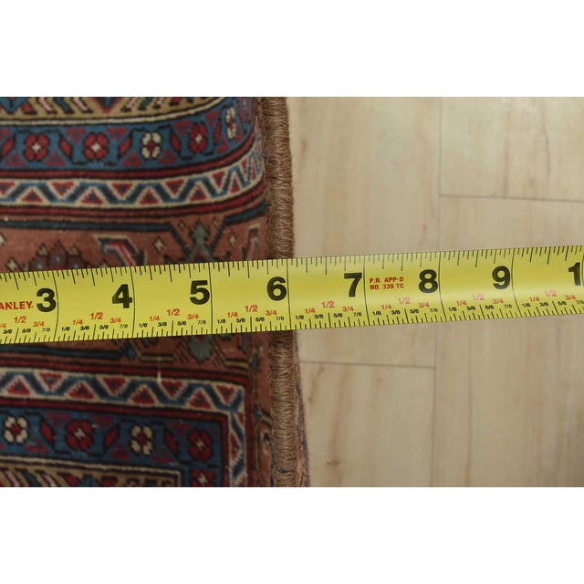 Tabriz Rug 8'1'' X 10'7'' Pink Wool Vintage Distressed Hand-Knotted Carpet For Sale - Image 13 of 15