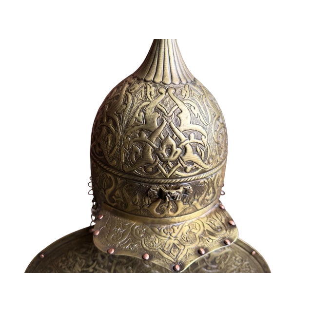 Gothic Hand-Forged Brass Armor Set For Sale - Image 3 of 13