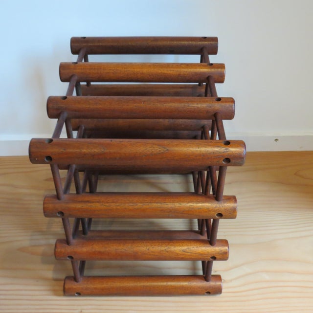 Danish Wine Rack Bottle Holder by Richard Nissen for Nissen Langaa, 1960s For Sale - Image 6 of 10
