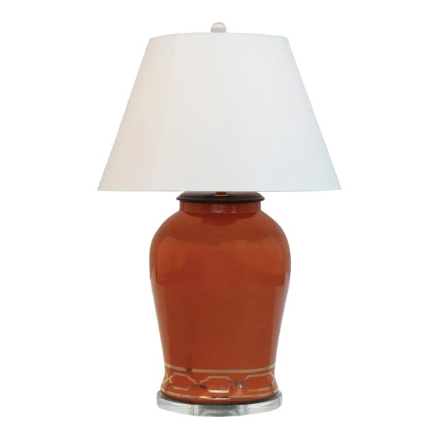 Scalamandre Maison by Port 68 Pavillion Coral Lamp, 35"H For Sale