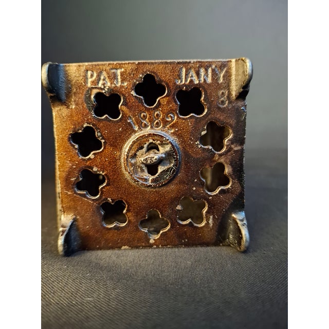 Antique 1882 Kyser & Rex Cast Iron Sport Safe Bank Elephant Giraffe Dog Patented For Sale - Image 17 of 18