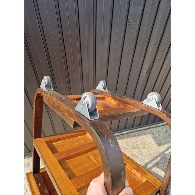 Wood Art Deco Trolley Table, 1930s For Sale - Image 7 of 12