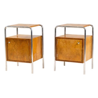 Bedside Tables, Czechoslovakia, 1930s, Set of 2 For Sale