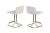 1970s Swivel Barstools With Brass Tubular Bases - a Pair For Sale - Image 5 of 10