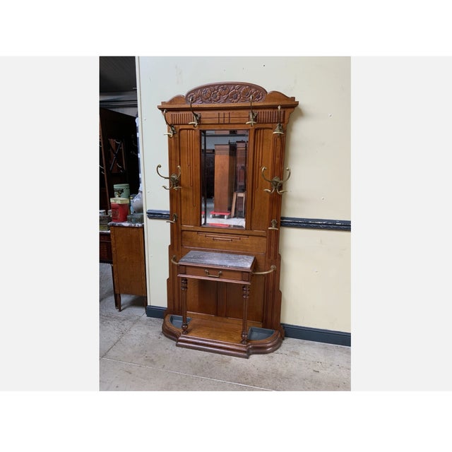Antique Art Nouveau Wardrobe, 1910 For Sale - Image 4 of 11