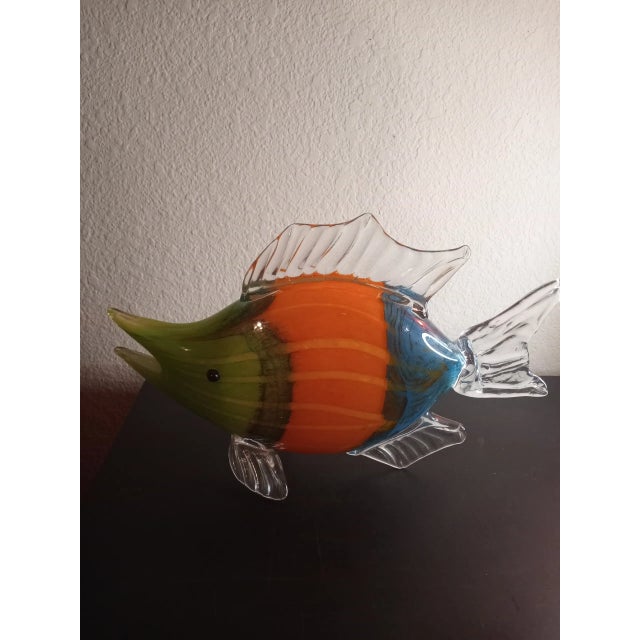 1960s Art Glass Fish Figurine For Sale In Dallas - Image 6 of 8