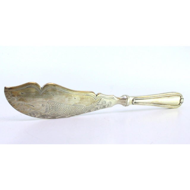 Vintage Silver Fish Knife, in Good conditions. Designed 1920 to 1949