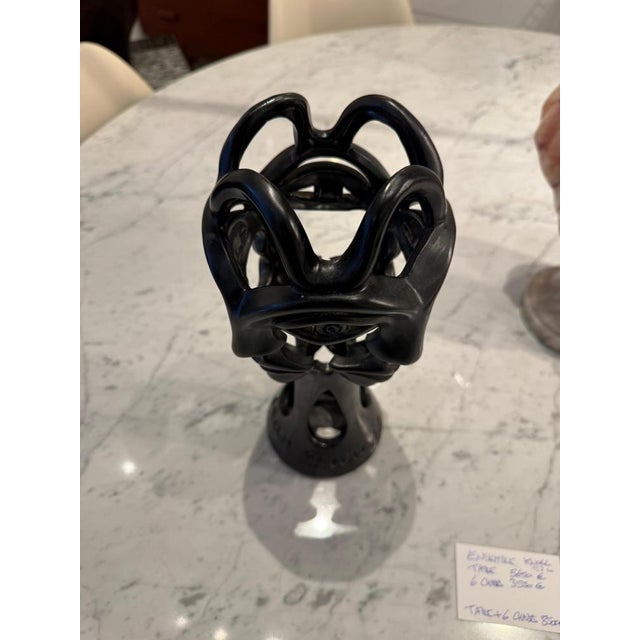 Brown 4 Faces Vases from Jean Marais, 1960s For Sale - Image 8 of 12