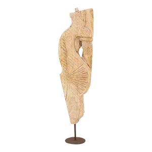 Antique Carved Wood Corbel Panel