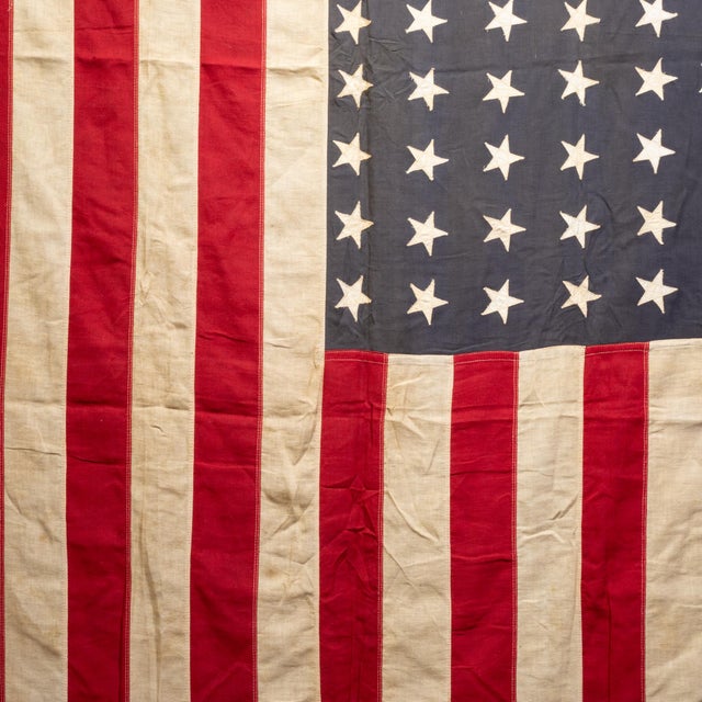Early 20th Century U S Ensign American Flag With 48 Stars c.1940-1950 For Sale - Image 5 of 5