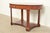 Biedermeier Baker Furniture French Empire Carved Cherry and Burl Wood Library Table or Center Table, Newly Refinished For Sale - Image 3 of 15