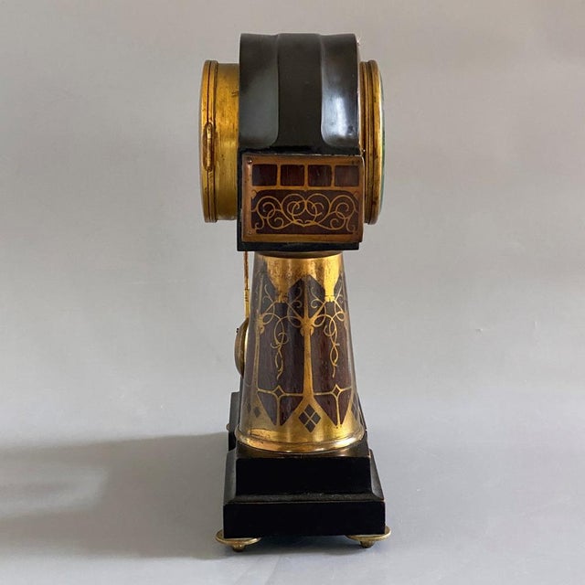 Art Nouveau Zodiac Mantle Clock from Erhard and Sons, 1890s For Sale - Image 3 of 18