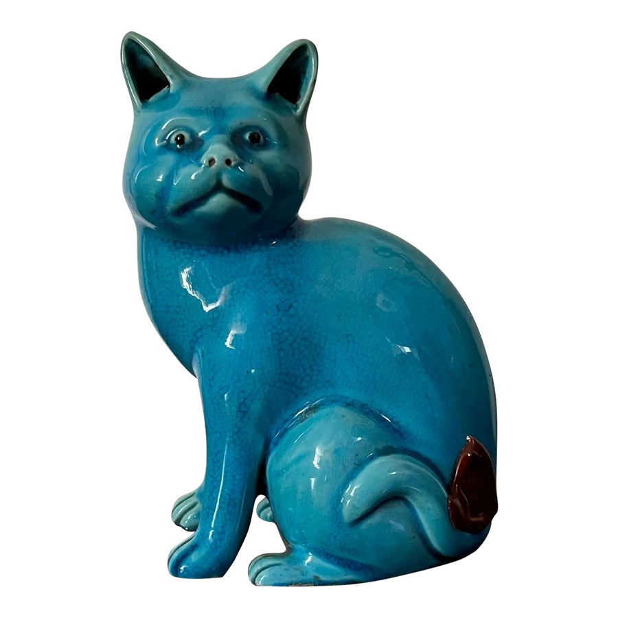 Blue・ Esox Lucius・２３cm◇ Copen◇美術品◇ antique-19th-century-chinese-