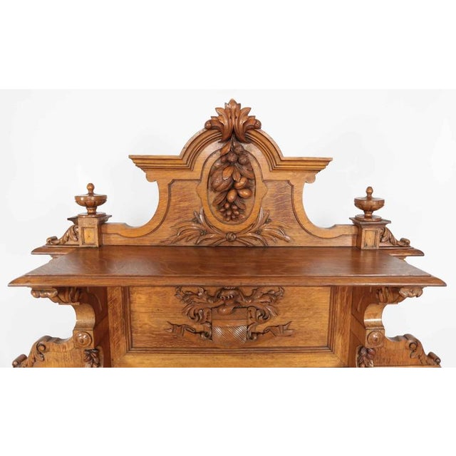 Neo-Renaissance Chests of Drawers with Coats of Arms and Extension, Set of 2 For Sale - Image 3 of 8