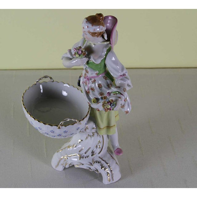 1960’s Vintage KPM Set of 3 Figurines, Justice, Summer & Element For Sale - Image 9 of 15