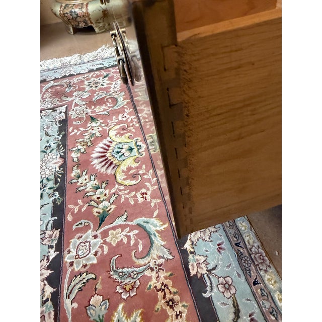 Brown Late 20th Century Drexel Heritage Burlwood Hollywood Regency Armoire Cabinet For Sale - Image 8 of 12