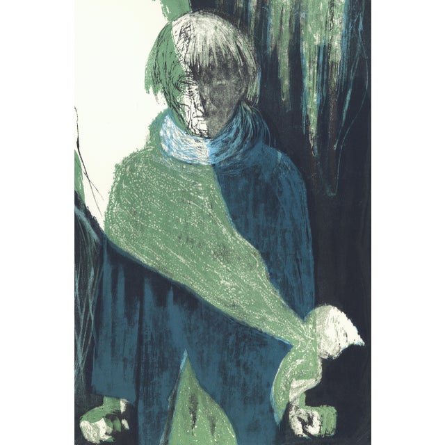 Contemporary 1968 "Moby Dick" Lithograph by Benton Spruance "Strike Through the Mask" For Sale - Image 3 of 6