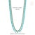 Contemporary 47.9ct Turquoise, Emerald & 2.1ct Diamond 14k White Gold Wedding Necklace For Sale - Image 12 of 17