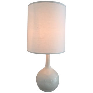 Canvas Home White Ceramic Lamp For Sale