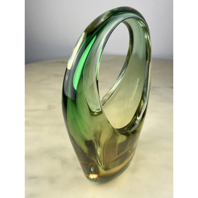 Sommerso Murano Glass Vase, Italy, 1960s For Sale - Image 7 of 9