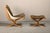 Mid-Century Modern Set of Falcon Chair with Ottoman in Brown Leather by Sigurd Ressell for Vatne Møbler, 1970s For Sale - Image 3 of 18