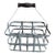 1930s French Zinc Bottle Carrier With Wood Handle For Sale