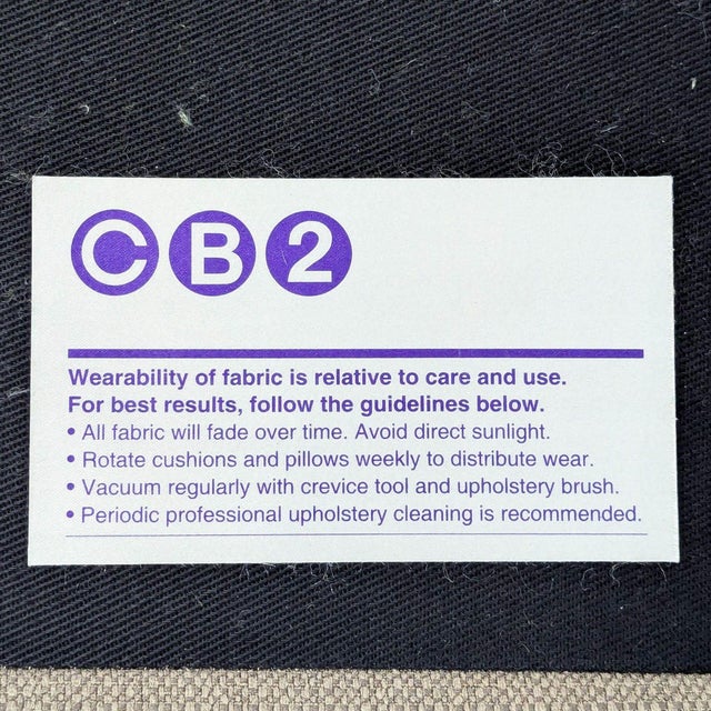 Gray Cb2 Cielo Modern Gray Lounge Chair With Metal Legs For Sale - Image 8 of 8