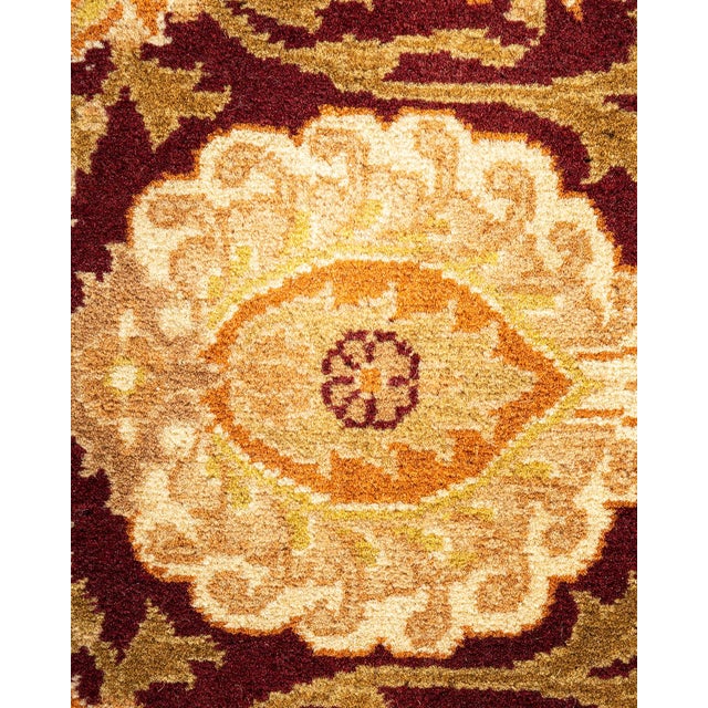 Traditional Mogul, One-of-a-Kind Hand-Knotted Area Rug - Red, 8' 2" x 10' 0" For Sale - Image 3 of 8