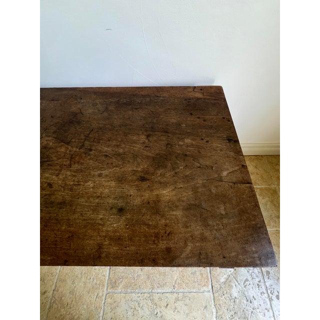 Brown Antique 18th Century Spanish Campaign Table For Sale - Image 8 of 14