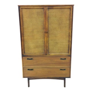 Vintage Mid Century Armoire Chest For Sale