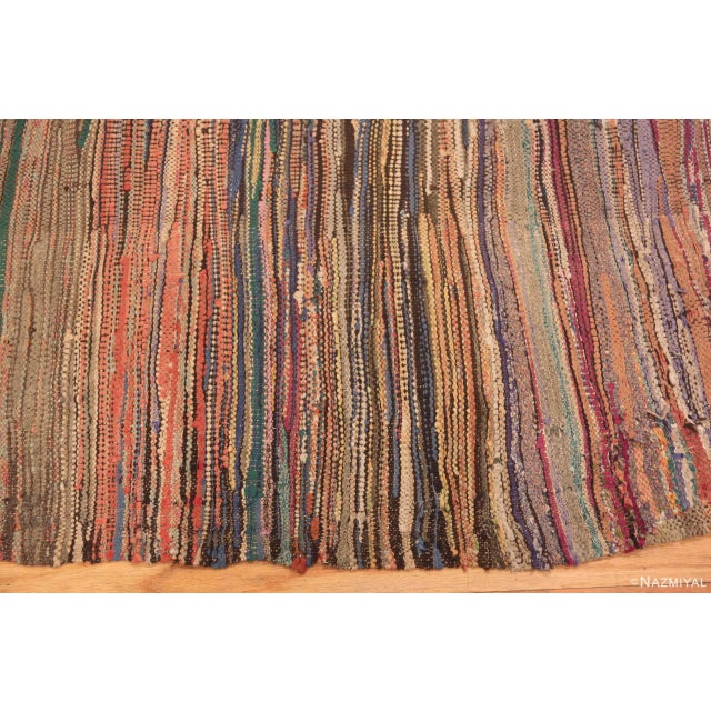 Nazmiyal Collection Rust Vintage Moroccan Tribal Flatwoven Rug For Sale In New York - Image 6 of 7