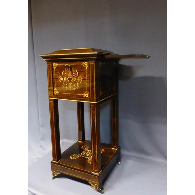 Antique French Rosewood Side Table For Sale - Image 12 of 13