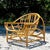 Khaki Vintage Coastal Bent Rattan Lounge Chair For Sale - Image 8 of 9