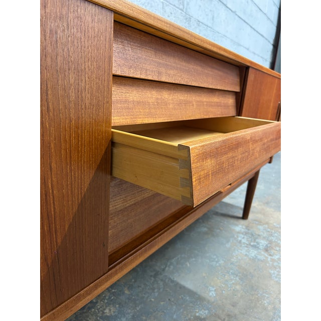 Nils Jonsson for Troeds Sweden - Teak Mid Century Modern Low Sideboard “Trio” 1960s For Sale - Image 11 of 12