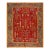 1890s Red Rust Weeping Willow Pile Anrique Turkish Oushak Rug 11' 5'' X 14' 6'' Wool Carpet For Sale