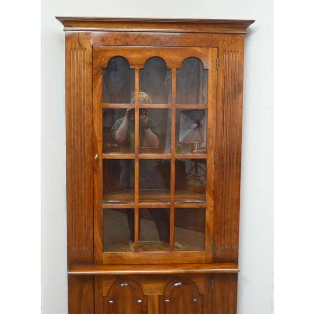 L. & J.G. Stickley, Inc. Stickley Cherry Corner Cabinet For Sale - Image 4 of 10