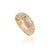 VR Jewels Contemporary Natural Diamond Wide Band Bombe Ring in 14k Solid Gold Size 5.5 For Sale - Image 4 of 17
