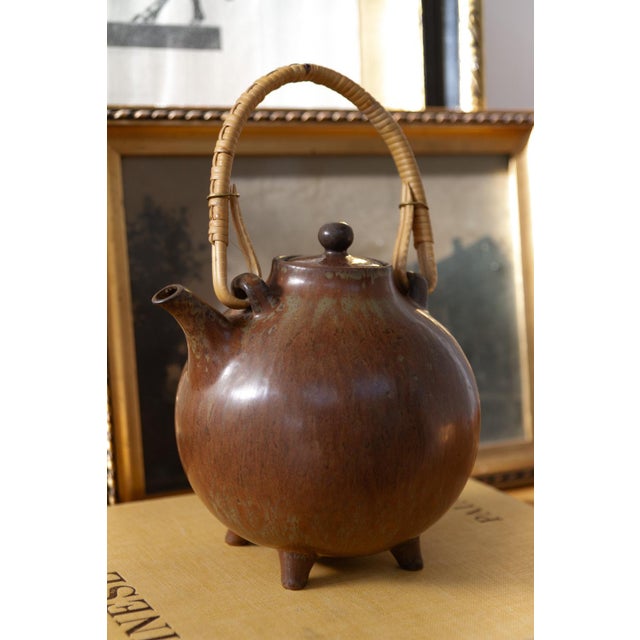 Swedish Ceramic Teapot by Gunnar Nylund for Rörstrand, 1960s For Sale - Image 11 of 15