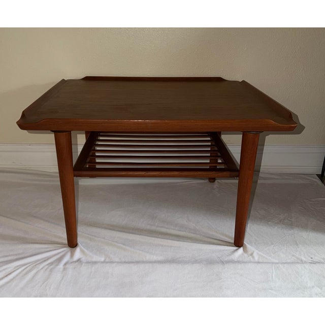 Mid-Century Modern Authentic Mid-Century Modern Model 73 Teak Coffee / Side Table Designed by Holger Georg Jensen by Kubus Denmark 1960s For Sale - Image 3 of 12