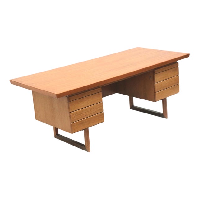 Large Vintage Executive Desk, 1970s For Sale