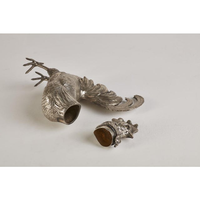 1960s Rooster Box/Sculpture in Silver, 1960s For Sale - Image 5 of 7