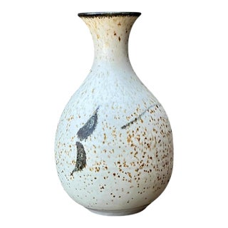 Vintage Studio Pottery Speckled Vase For Sale