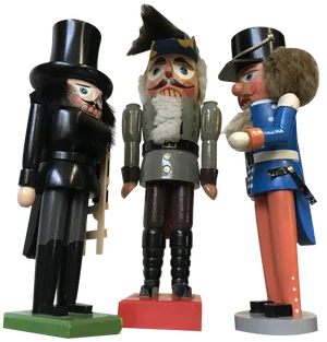 Wooden Nutrackers, 1970s, Set of 3