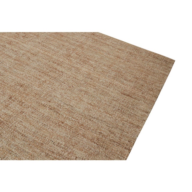 Contemporary Rug & Kilim’s Contemporary Jute Kilim in Beige-Brown For Sale - Image 3 of 7