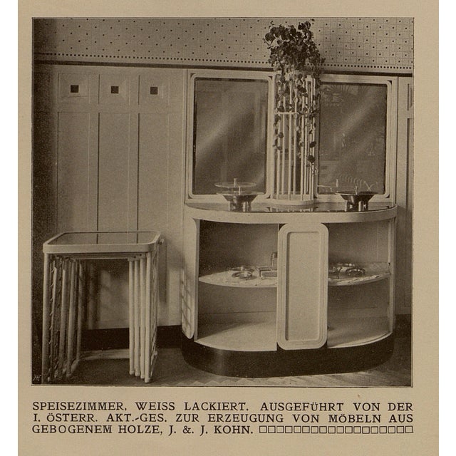 Art Nouveau Nesting Table Set after 1905 Design by Prof. Josef Hoffmann, Vienna, c.1980, Set of 4 For Sale - Image 9 of 18