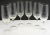 Mid Century Modern Century Champagne Flutes Clear Crystal With Incised Vertical Lines Set of 6 For Sale - Image 10 of 12
