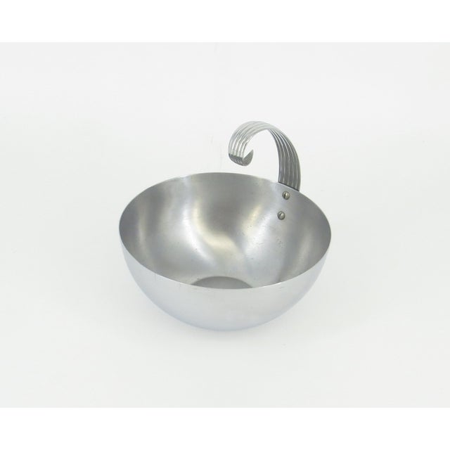 Russel Wright 1930s Art Deco Russel Wright for Chase Chrome Ice Bowl/Bucket For Sale - Image 4 of 11