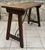 Wood Early 20th Century Spanish Table with Wrought Iron Cross Stretchers For Sale - Image 7 of 7