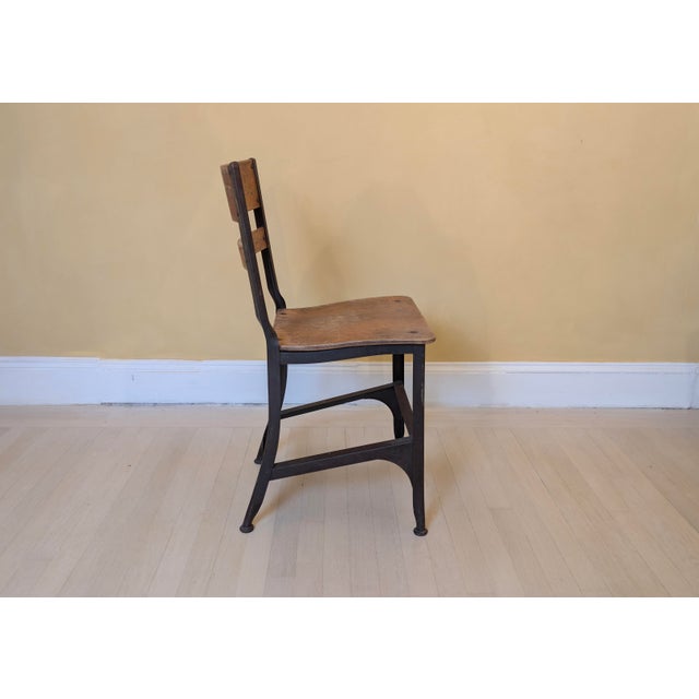 1940s Toledo Metal Furniture Co. Industrial Steel & Plywood Dining Chairs, Set of 6 For Sale - Image 10 of 13